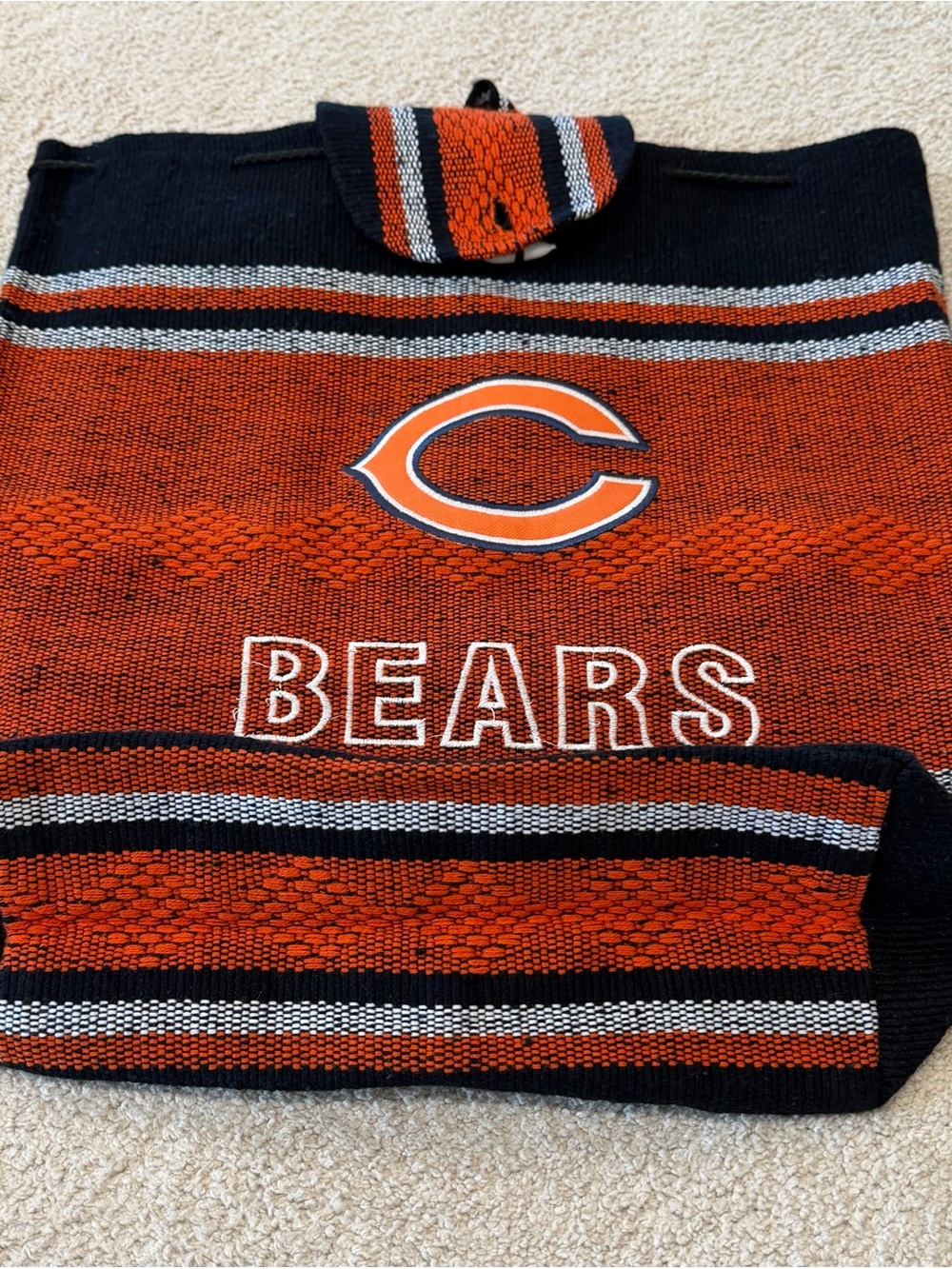 NFL Chicago Bears Hobo Backpack Purse Handbag Tote 16" Football Game Day NWOT - Picture 11 of 13